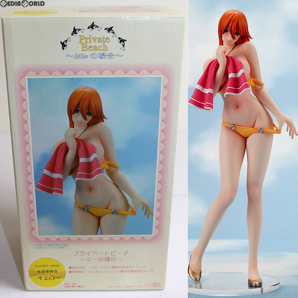 【中古即納】[FIG] プライベートビーチ〜Mieの場合〜(ミーの場合) 水着塗装色イエロー 1/6完成品 フィギュア クルシマ(20090521)