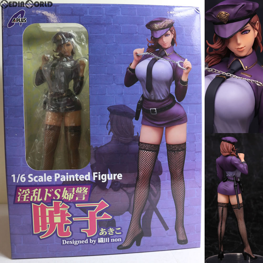 【中古即納】[箱難あり][FIG]淫乱ドS婦警 暁子(あきこ) Designed by 織田non 1/6 完成品 フィギュア A+(エイプラス)(20180201)