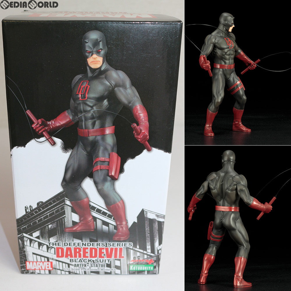 【中古即納】[FIG]ARTFX+ デアデビル ブラックスーツ MARVEL UNIVERSE(マーベルユニバース) 1/10 簡易組立キット フィギュア(MK238) コトブキヤ(20180421)