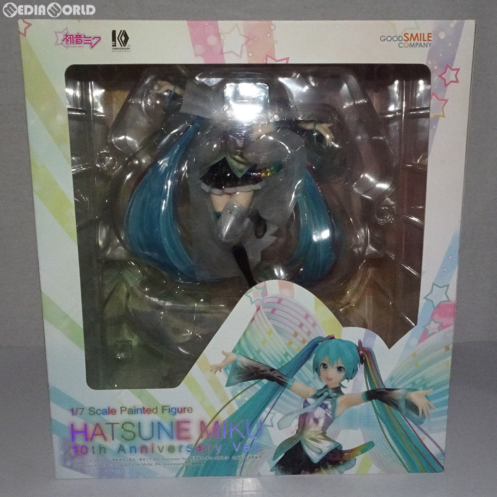 【中古即納】[FIG]初音ミク 10th Anniversary Ver. キャラクター・ボーカル・シリーズ01 初音ミク 1/7 完成品 フィギュア グッドスマイルカンパニー(20190526)