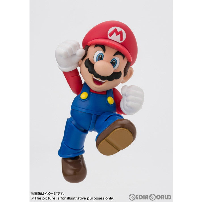【中古即納】[FIG] S.H.Figuarts(フィギュアーツ) マリオ(New Package Ver.) スーパーマリオブラザーズ 完成品 可動フィギュア バンダイ(20180421)