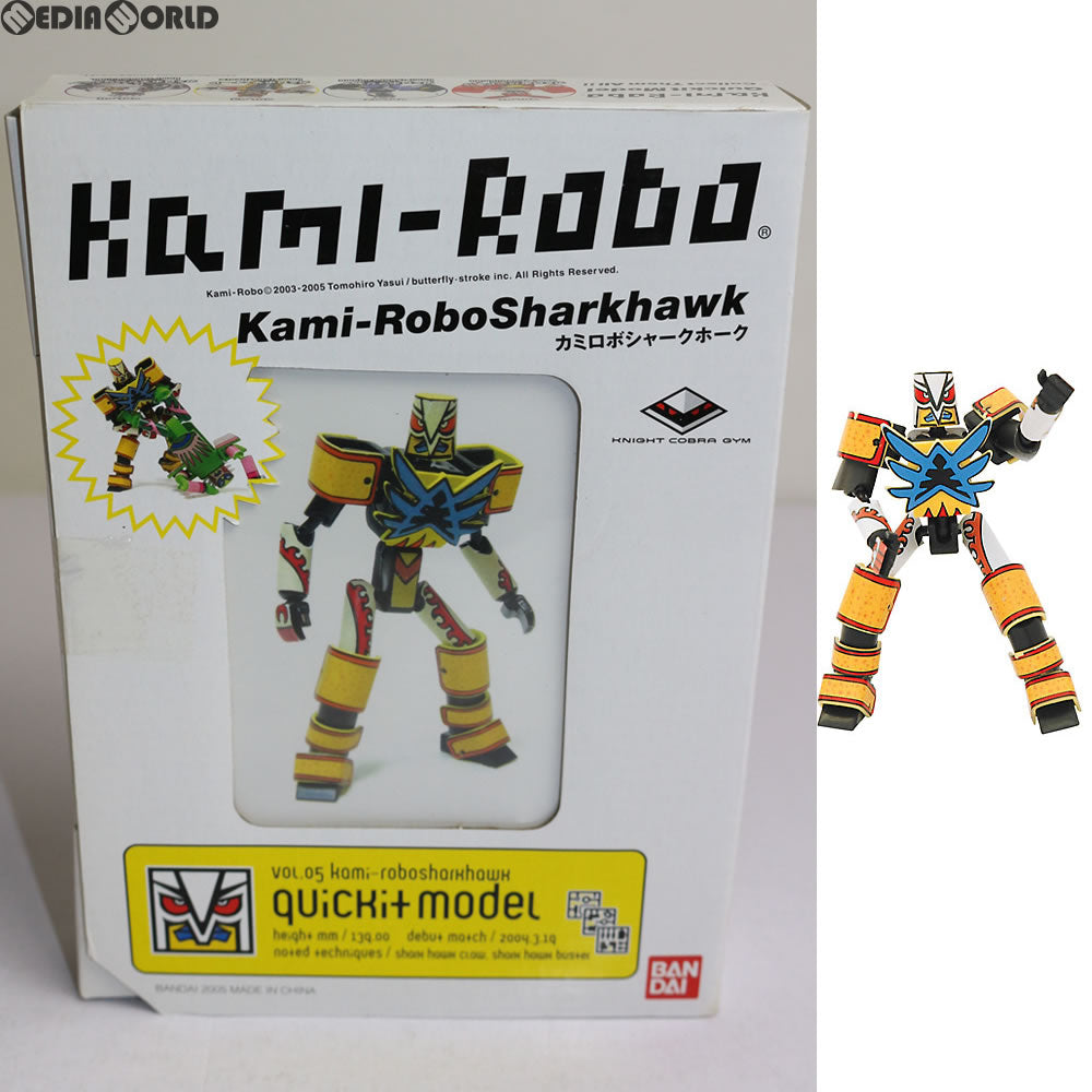 【中古即納】[PTM] QUICK IT MODEL カミロボシャークホーク Kami-Robo(カミロボ) プラモデル バンダイ(20050801)