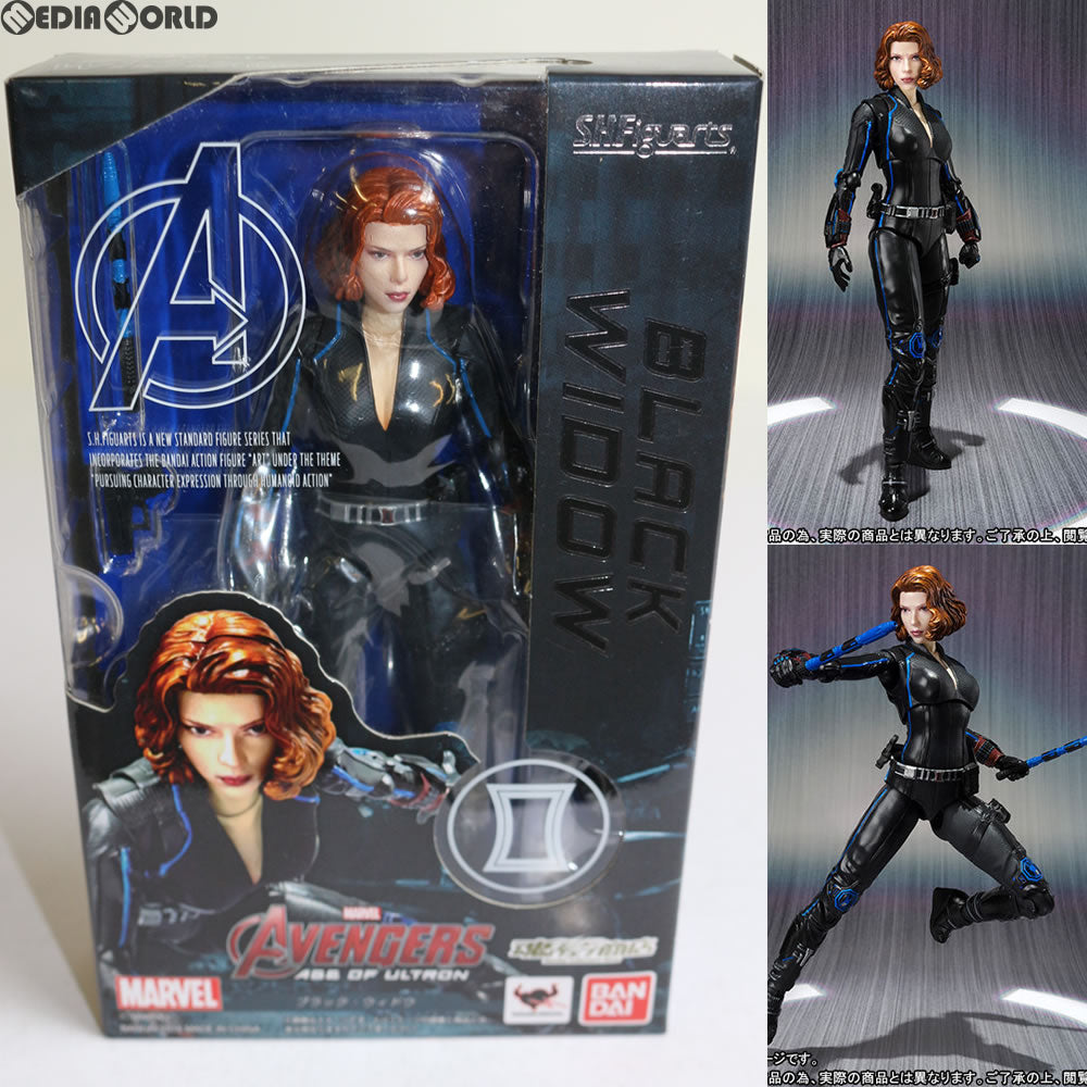 【中古即納】[FIG] 魂ウェブ商店限定 S.H.Figuarts(フィギュアーツ) ブラック・ウィドウ(アベンジャーズ/エイジ・オブ・ウルトロン) 完成品 フィギュア バンダイ(20160924)