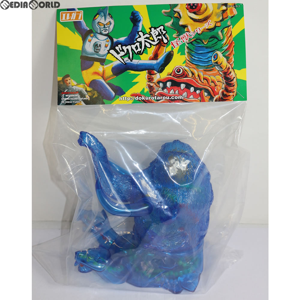 【中古即納】[FIG] ドクロ太郎怪獣シリーズ ヒョウガキング 8期 クリア青 ソフビ エレガブ(20170831)
