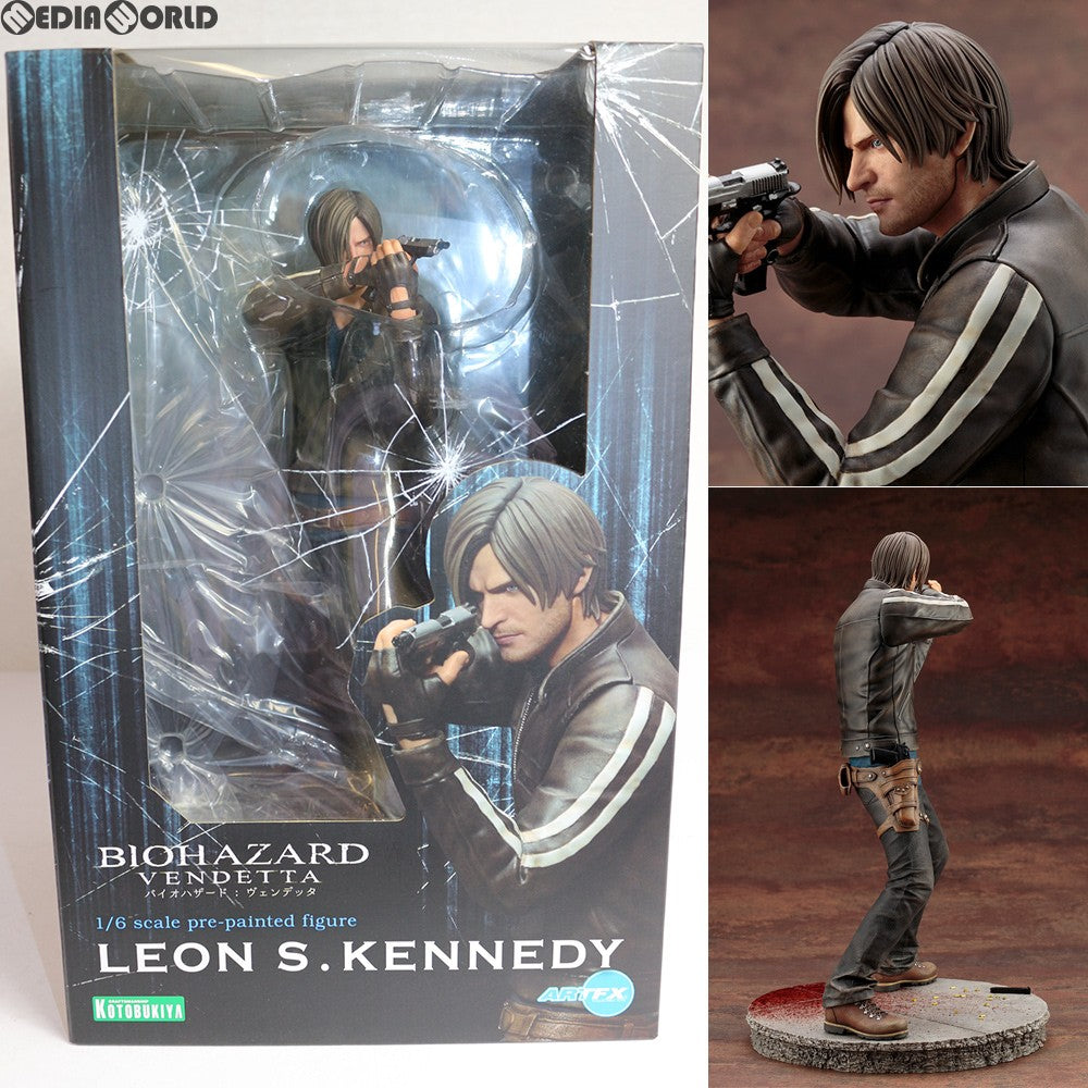 【中古即納】[FIG]ARTFX レオン・S・ケネディ BIOHAZARD: VENDETTA(バイオハザード:ヴェンデッタ) 1/6 完成品 フィギュア(SV224) コトブキヤ(20180526)