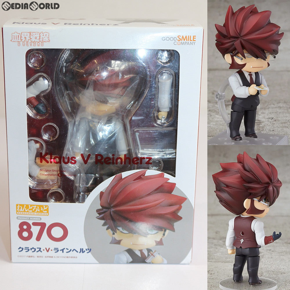 【中古即納】[FIG]ねんどろいど 870 クラウス・V・ラインヘルツ 血界戦線 & BEYOND(ビヨンド) 完成品 可動フィギュア グッドスマイルカンパニー(20180729)