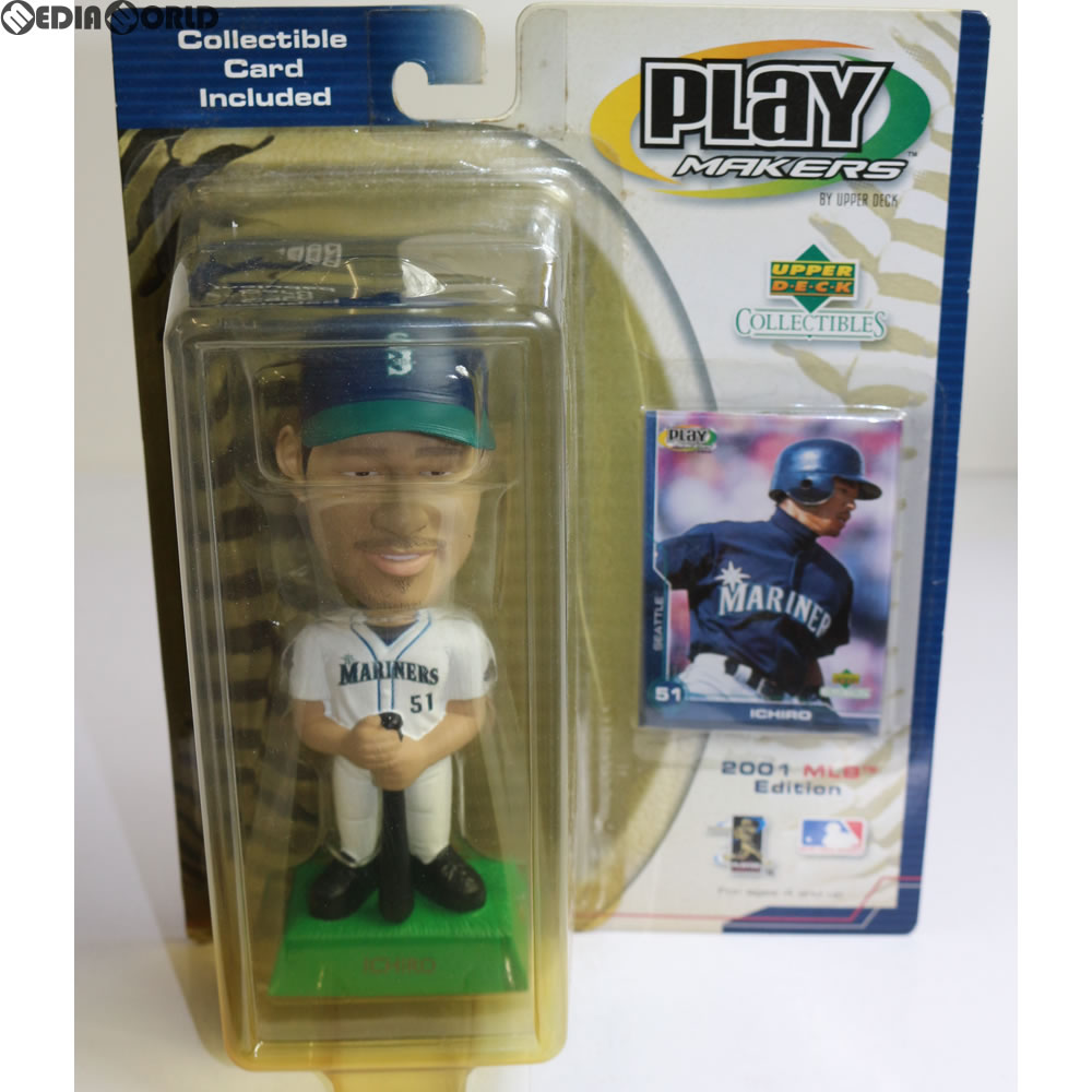 【中古即納】[FIG] PLAY MAKERS Ichiro(イチロー) 2001 MLB Edition シアトル・マリナーズ 完成品 フィギュア UPPER DECK(アッパー デック) (20011231)