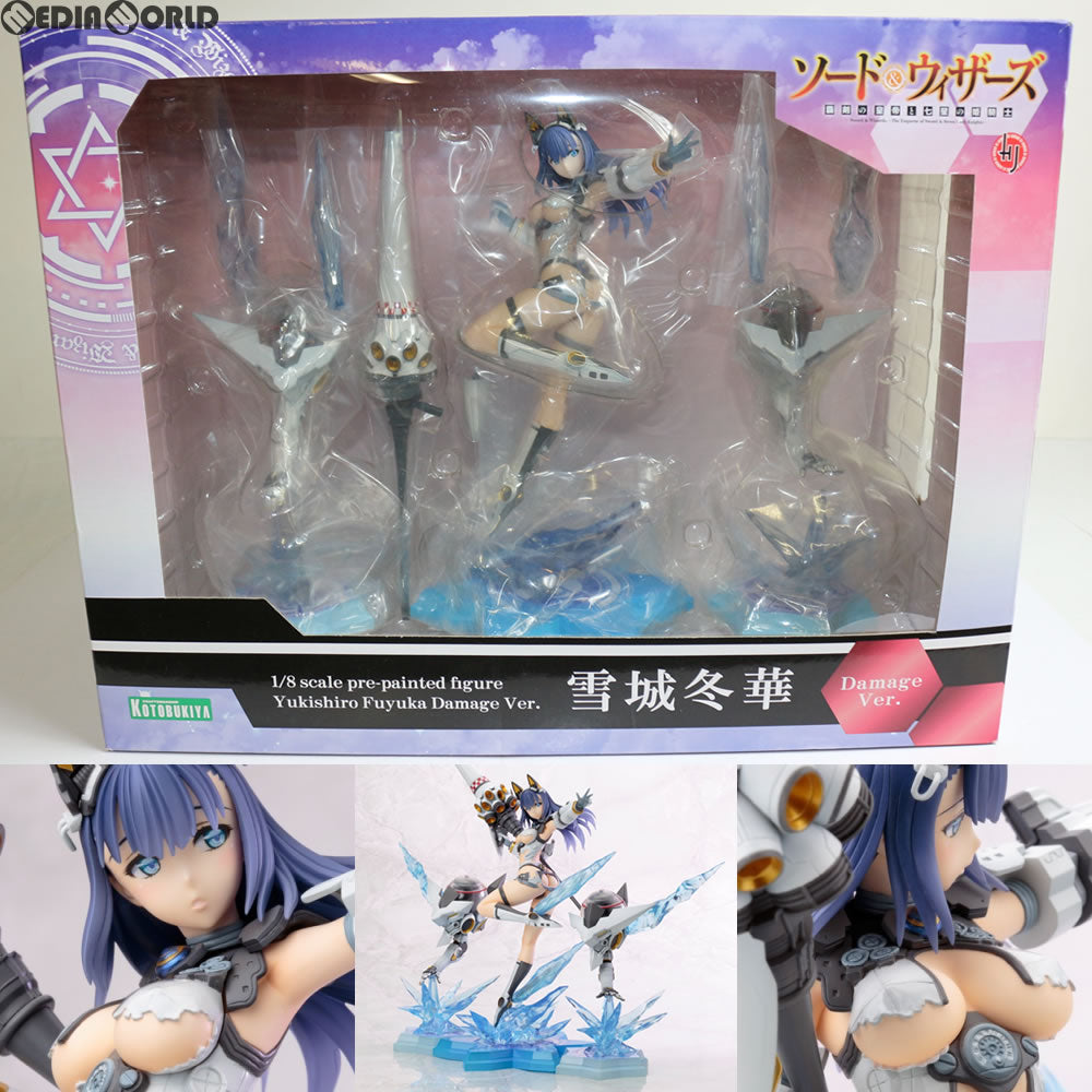 【中古即納】[FIG] コトブキヤショップ限定 雪城冬華(ゆきしろふゆか) ダメージVer. ソード&ウィザーズ 覇剣の皇帝と七星の姫騎士 1/8 完成品 フィギュア コトブキヤ(20161231)