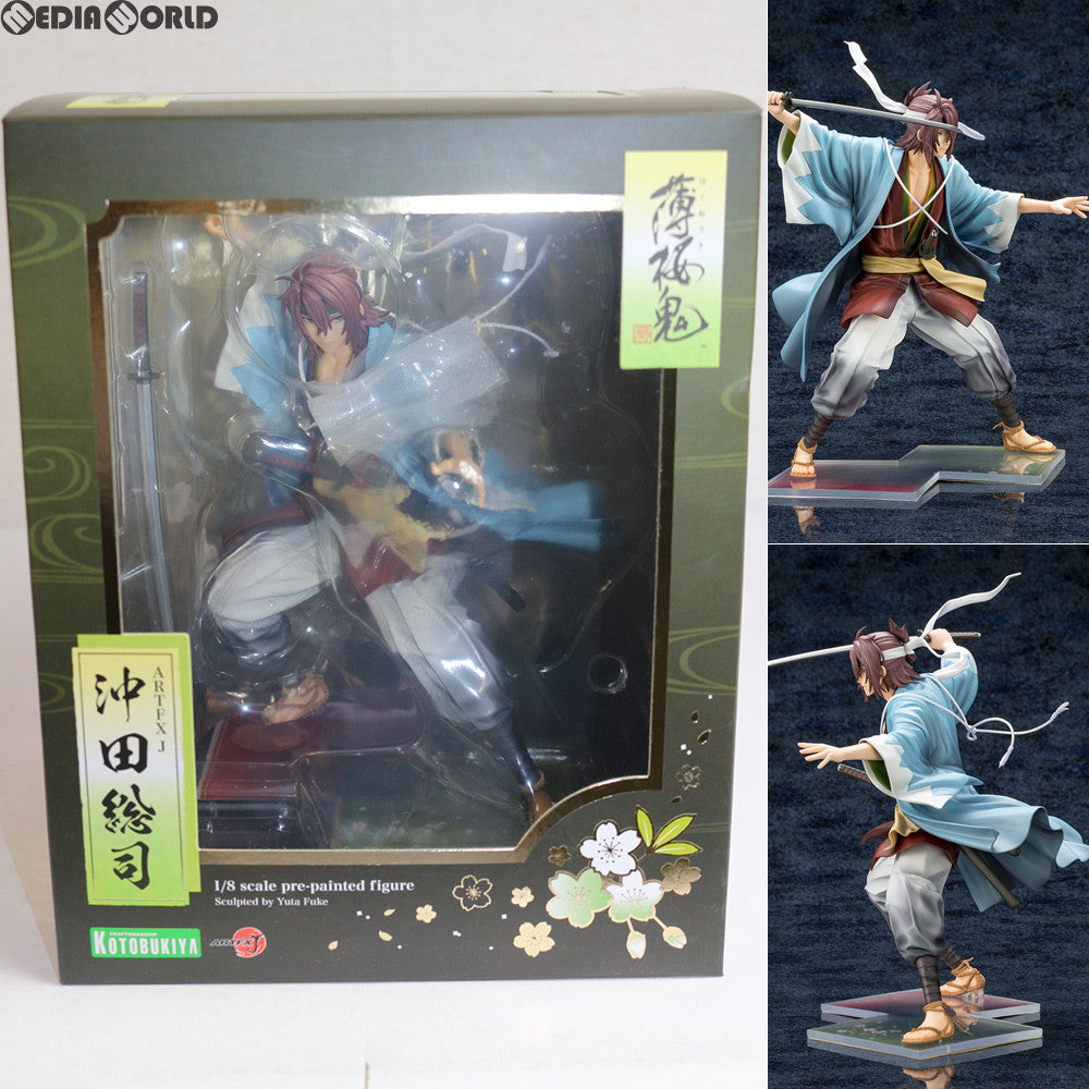 【中古即納】[FIG]ARTFX J 沖田総司(おきたそうじ) 薄桜鬼 真改(はくおうき しんかい) 1/8 完成品 フィギュア(PP709) コトブキヤ(20180801)