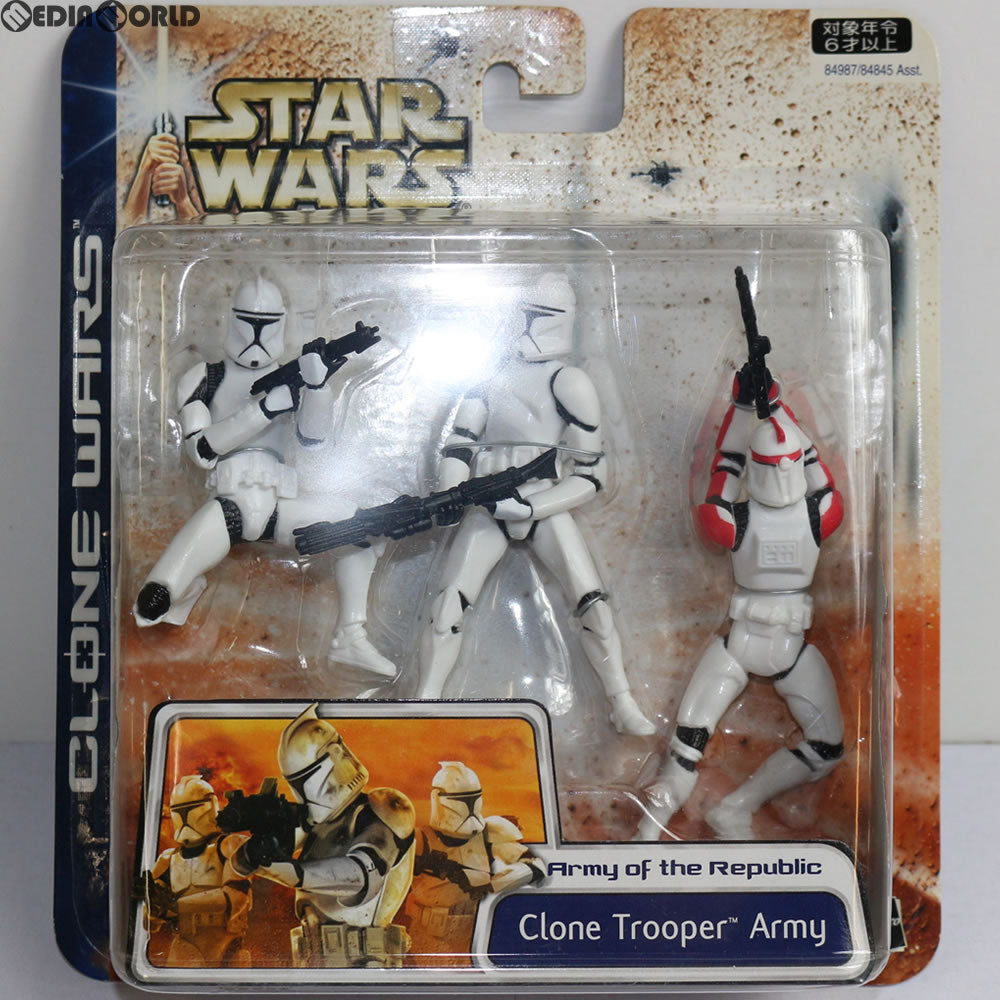 【中古即納】[FIG] スター・ウォーズ マルチパック クローン・トルーパー アーミー(赤) STAR WARS クローン大戦 完成品 フィギュア(84987) トミーダイレクト(20031231)