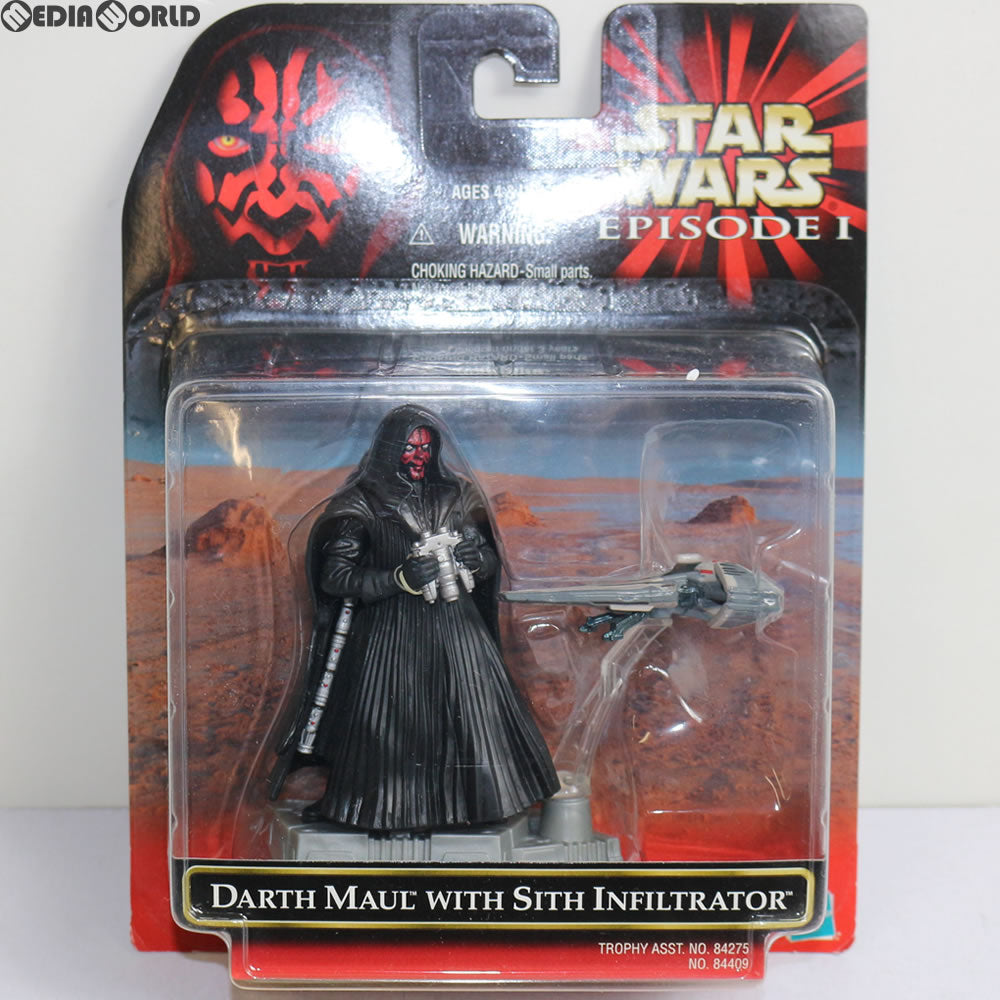 【中古即納】[FIG] スター・ウォーズ with トロフィービークル ダース・モール with シス・インフィルトレーター STAR WARS エピソード1/ファントム・メナス 完成品 フィギュア(84409) トミー(20001231)