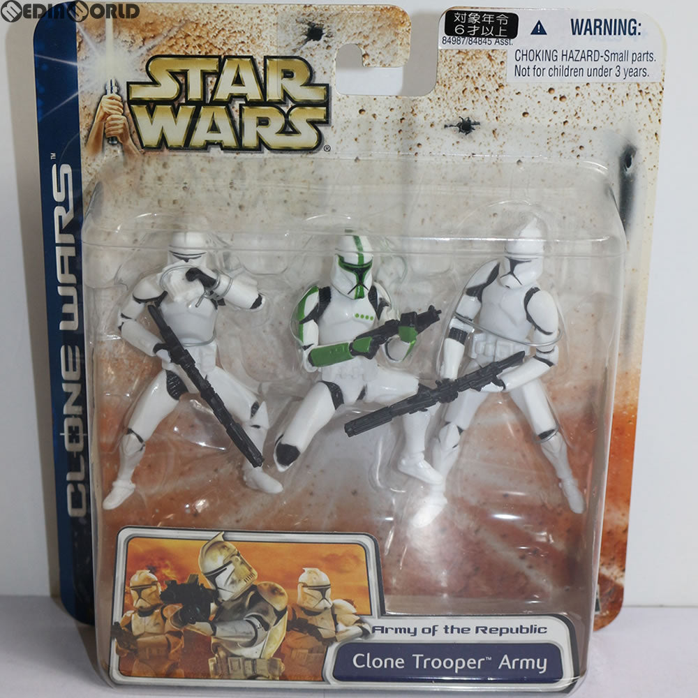 【中古即納】[FIG] スター・ウォーズ マルチパック クローン・トルーパー アーミー(緑) STAR WARS クローン大戦 完成品 フィギュア(84987) トミーダイレクト(20031231)