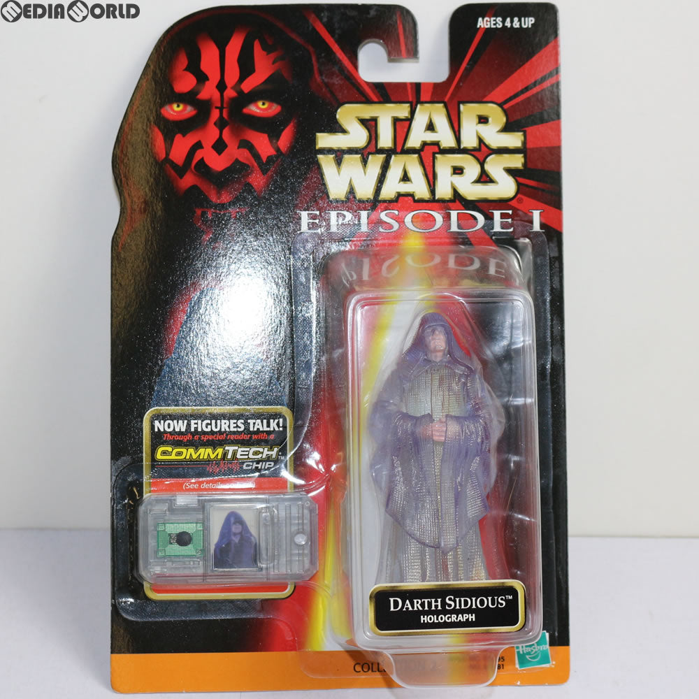 【中古即納】[FIG] スター・ウォーズ コムテック ベーシックフィギュア ダース・シディアス ホログラフ バージョン STAR WARS エピソード1/ファントム・メナス 完成品 フィギュア(84081) トミー(19991231)