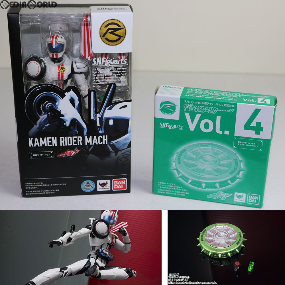 【中古即納】[FIG] 初回特典付属 S.H.Figuarts(フィギュアーツ) 仮面ライダーマッハ 仮面ライダードライブ 完成品 フィギュア バンダイ(20150620)