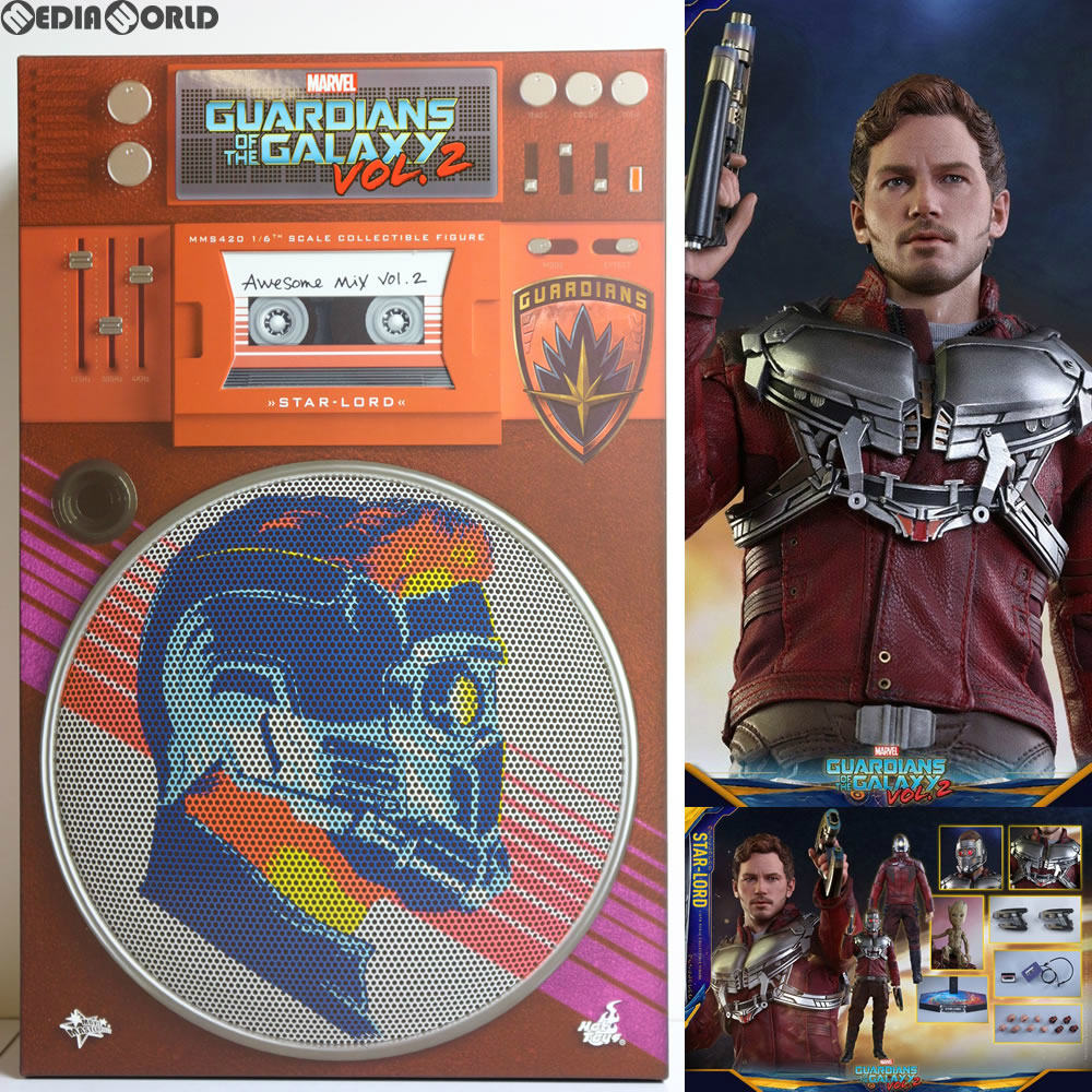 【中古即納】[FIG] ムービー・マスターピース スター・ロード ガーディアンズ・オブ・ギャラクシー:リミックス 1/6スケールフィギュア(MM#420) ホットトイズ(20180127)