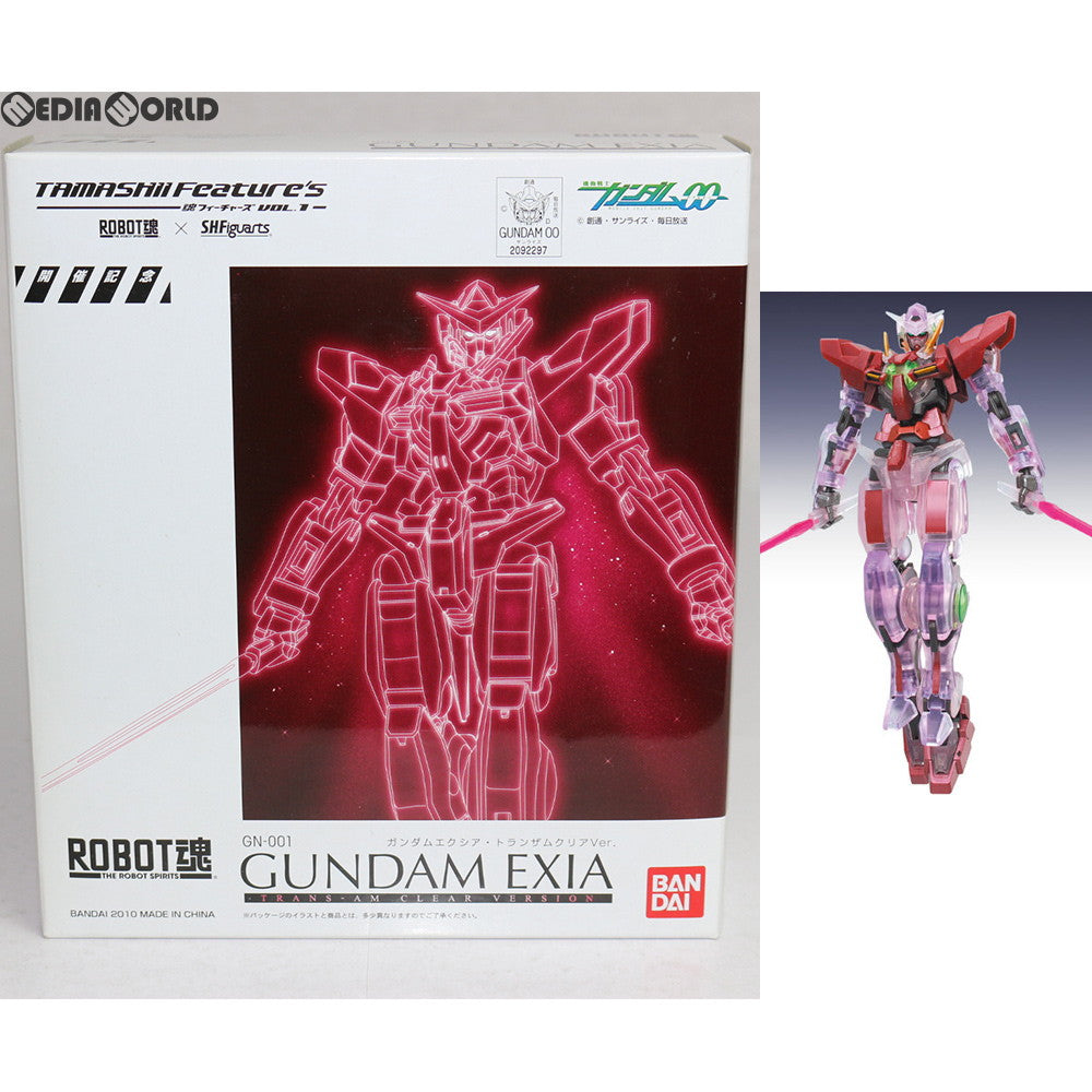【中古即納】[FIG] 魂ウェブ商店限定 ROBOT魂(SIDE MS) ガンダムエクシア(トランザムクリアVer.) 機動戦士ガンダム00(ダブルオー) 完成品 可動フィギュア バンダイ(20110125)