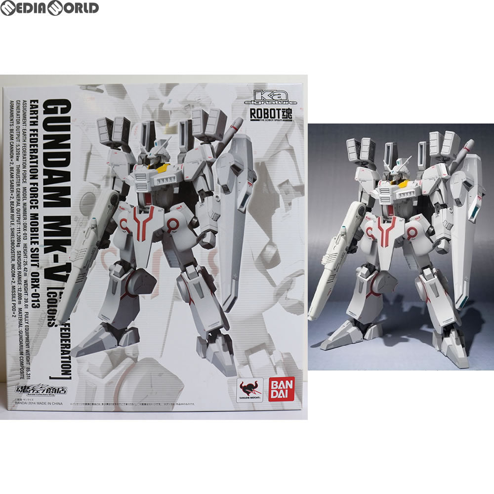 【中古即納】[FIG] 魂ウェブ商店限定 ROBOT魂(SIDE MS) ガンダムMk-V(連邦カラー) ガンダム・センチネル 完成品 可動フィギュア バンダイ(20140628)