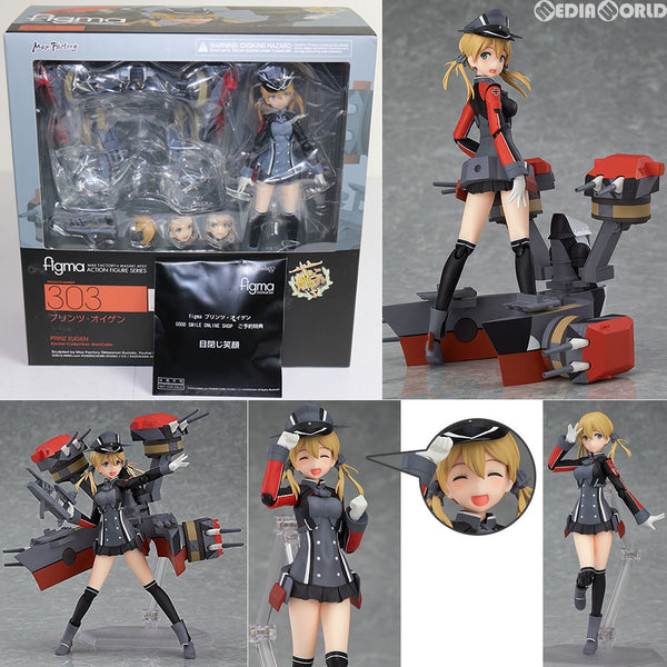 Figma　303 プリンツ・オイゲン 中古即納】[FIG]GOODSMILE ONLINE SHOP限定特典付属 figma