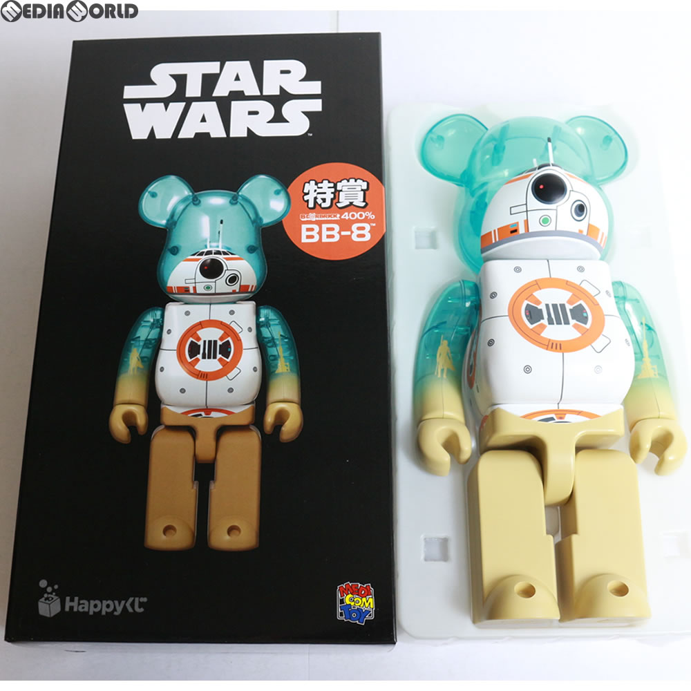 【中古即納】[FIG] Happyくじ STAR WARS(スター・ウォーズ) BE@RBRICK(ベアブリック) 特賞 BE@RBRICK 400% [BB-8] 可動フィギュア プライズ サニーサイドアップ/メディコム・トイ(20170831)
