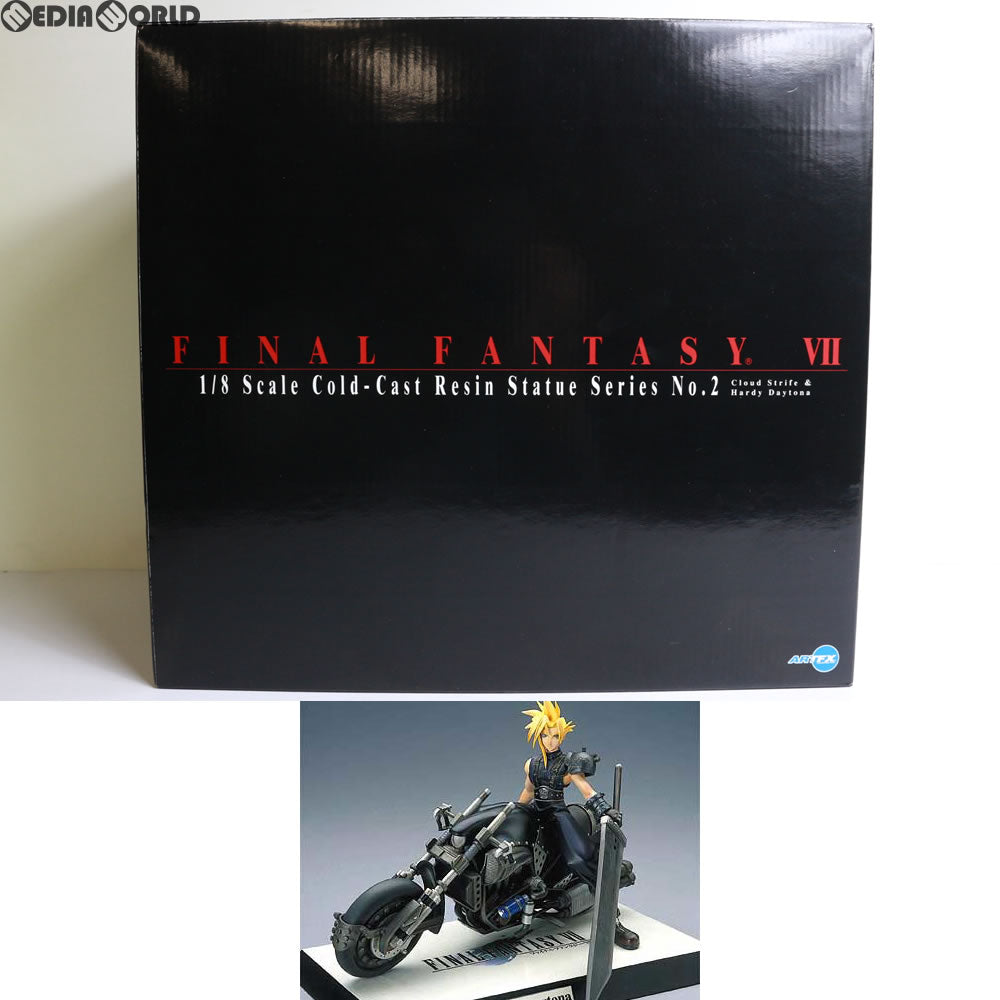 【中古即納】[FIG](再販)クラウド・ストライフ&ハーディーデイトナ FINAL FANTASY VII(ファイナルファンタジー7) 1/8 完成品 フィギュア コトブキヤ(20050320)