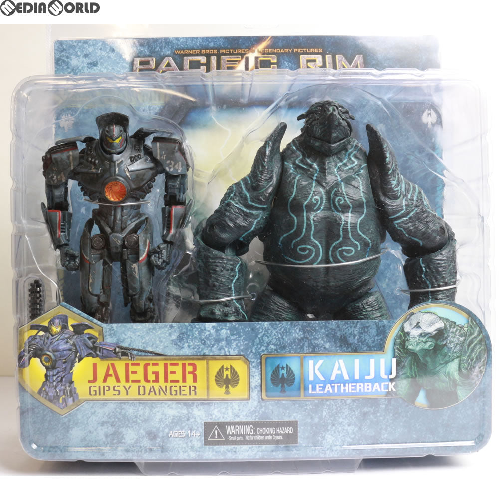 【中古即納】[FIG] 7インチ アクションフィギュア バトルダメージ ジプシー・デンジャー vs レザーバック・カイジュウ 2PK パシフィック・リム ネカ(20131231)