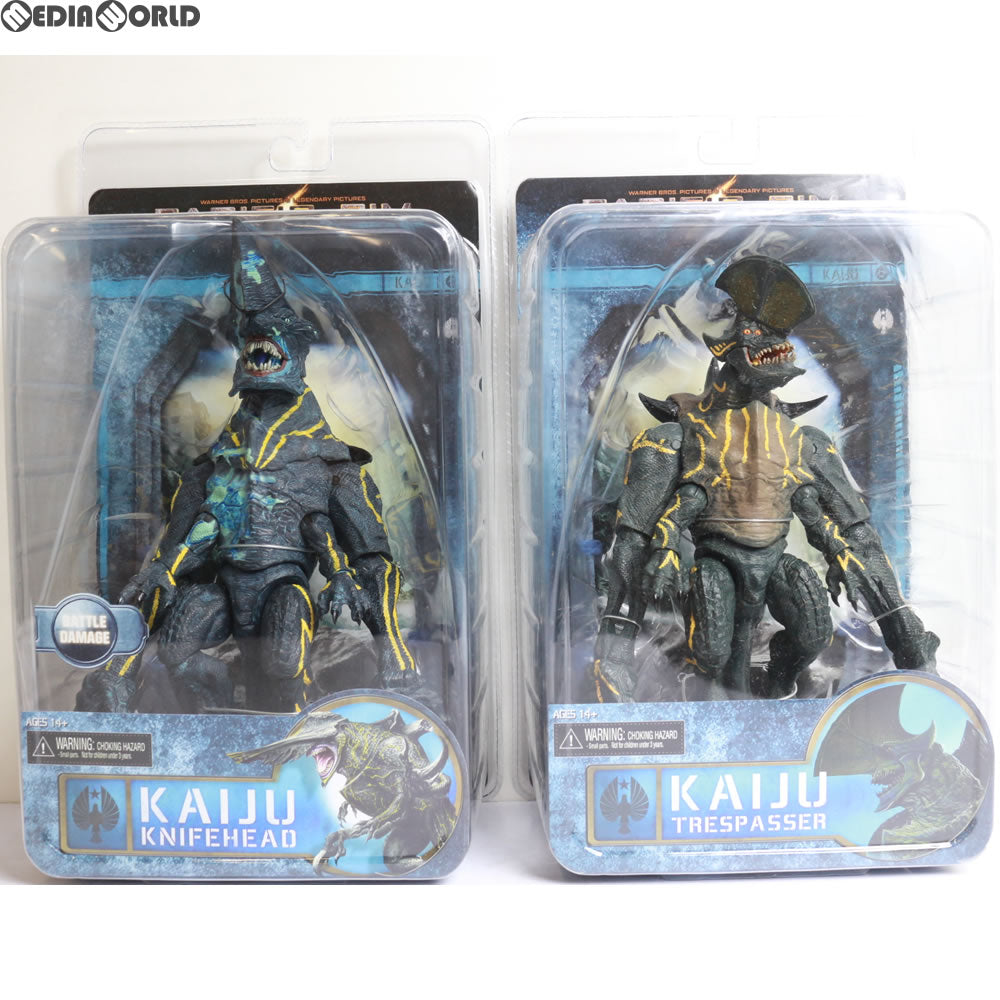 【中古即納】[FIG] 7インチ アクションフィギュア シリーズ3 アックスヘッド&ナイフヘッド カイジュウ 2種セット パシフィック・リム ネカ(20140331)