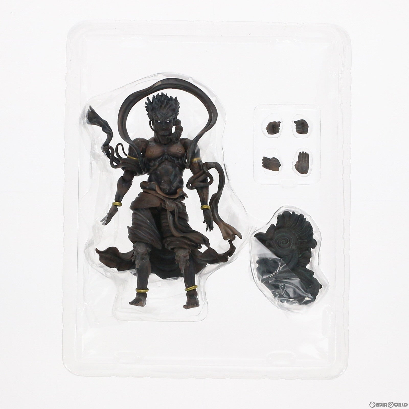 【中古即納】[FIG]KT Project KT-016 タケヤ式自在置物 深沙大将(じんじゃだいしょう) 木調版 完成品 可動フィギュア 海洋堂(20180526)