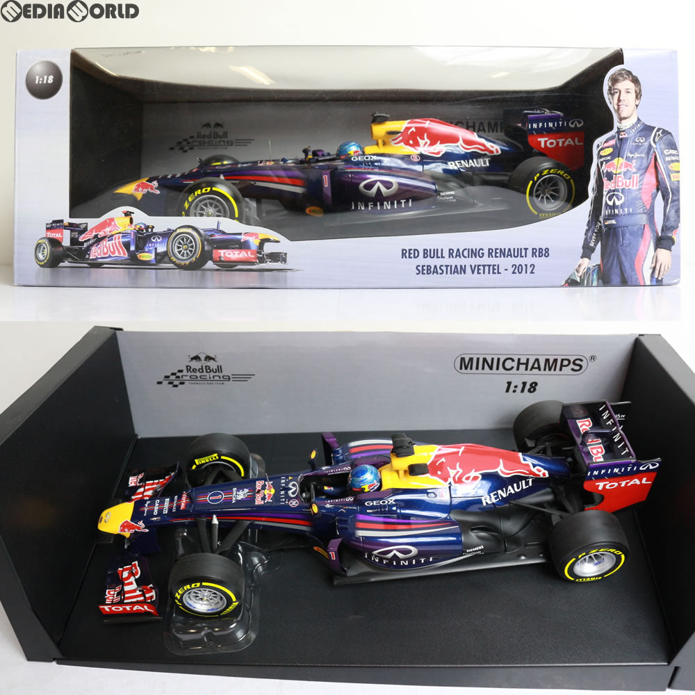 【中古即納】[FIG] Red Bull Racing(レッドブルレーシング) ルノー RB8 S.ベッテル 2012 1/18 完成品 ミニカー(110120001) MINICHAMPS(ミニチャンプス) (20121231)