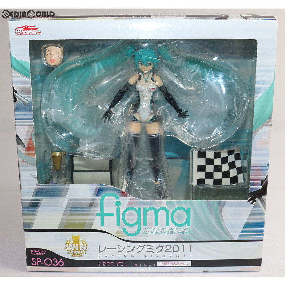 【中古即納】[FIG] ボーナスパーツ付属 figma SP-036 レーシングミク 2011初優勝記念 ver. 初音ミクGTプロジェクト 完成品 可動フィギュア 個人スポンサー特典 グッドスマイルレーシング(20111231)