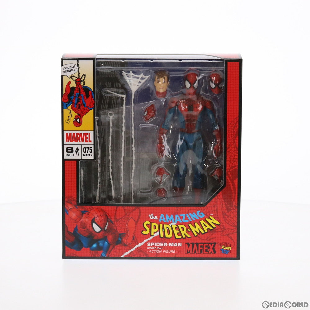 【新品即納】[FIG] (再販) マフェックス No.075 MAFEX SPIDER-MAN(COMIC Ver.) (スパイダーマン) MAVEL COMICS(マーベルコミックス) 完成品 可動フィギュア メディコム・トイ(20220717)