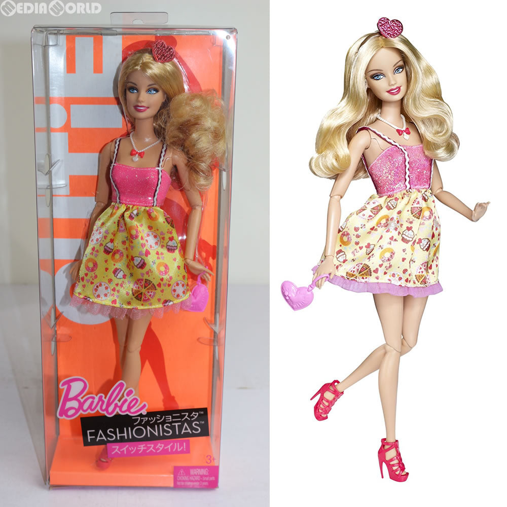 【中古即納】[FIG] Barbie FASHIONISTAS(バービー ファッショニスタ) スイッチスタイル CUTiE(キューティ) 完成品 ドール(T7411) マテル(20110331)