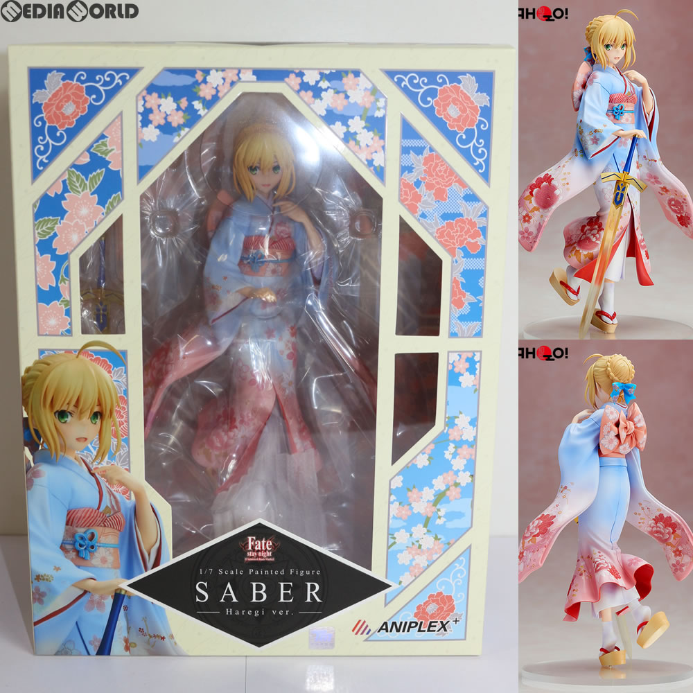 【中古即納】[FIG] ANIPLEX+限定 セイバー 晴着ver. Fate/stay night [Unlimited Blade Works] 1/7 完成品 フィギュア(MD16-0141001) アニプレックス(20170531)