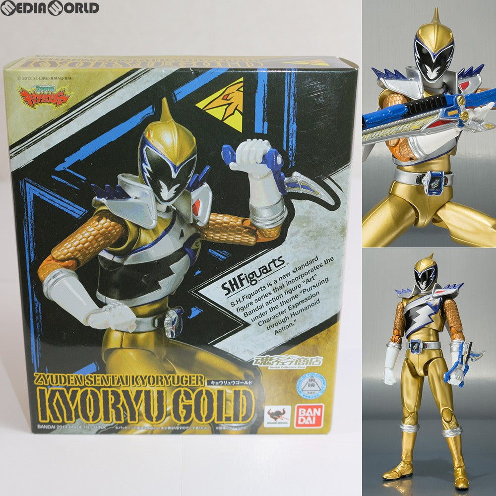 【中古即納】[FIG] 魂ウェブ商店限定 S.H.Figuarts(フィギュアーツ) キョウリュウゴールド 獣電戦隊キョウリュウジャー 完成品 可動フィギュア バンダイ(20140322)