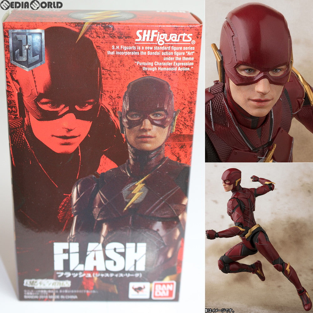 【中古即納】[FIG] 魂ウェブ商店限定 S.H.Figuarts(フィギュアーツ) フラッシュ(JUSTICE LEAGUE) ジャスティス・リーグ 完成品 可動フィギュア バンダイスピリッツ(20180425)