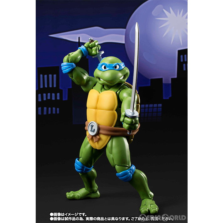 【中古即納】[FIG] 魂ウェブ商店限定 S.H.Figuarts(フィギュアーツ) レオナルド ティーンエイジ・ミュータント・ニンジャ・タートルズ 完成品 可動フィギュア バンダイ(20160826)