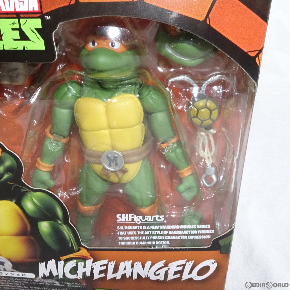 【中古即納】[FIG] 魂ウェブ商店限定 S.H.Figuarts(フィギュアーツ) ミケランジェロ ティーンエイジ・ミュータント・ニンジャ・タートルズ 完成品 可動フィギュア バンダイ(20161125)