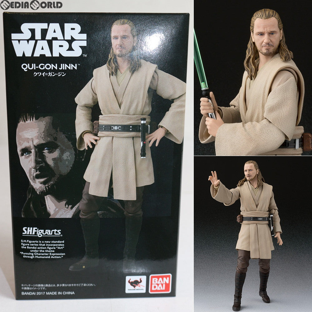 【中古即納】[FIG] 魂ウェブ商店限定 S.H.Figuarts(フィギュアーツ) クワイ=ガン・ジン STAR WARS(スター・ウォーズ) エピソード1/ファントム・メナス 完成品 可動フィギュア バンダイ(20170825)