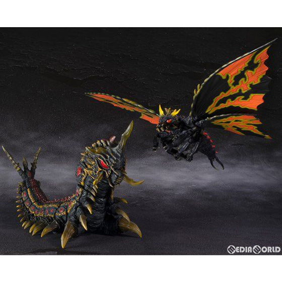 【中古即納】[FIG] 魂ウェブ商店限定 S.H.MonsterArts(モンスターアーツ) バトラ(成虫) &バトラ(幼虫) Special Color Ver. ゴジラVSモスラ 完成品 可動フィギュア バンダイ(20171025)