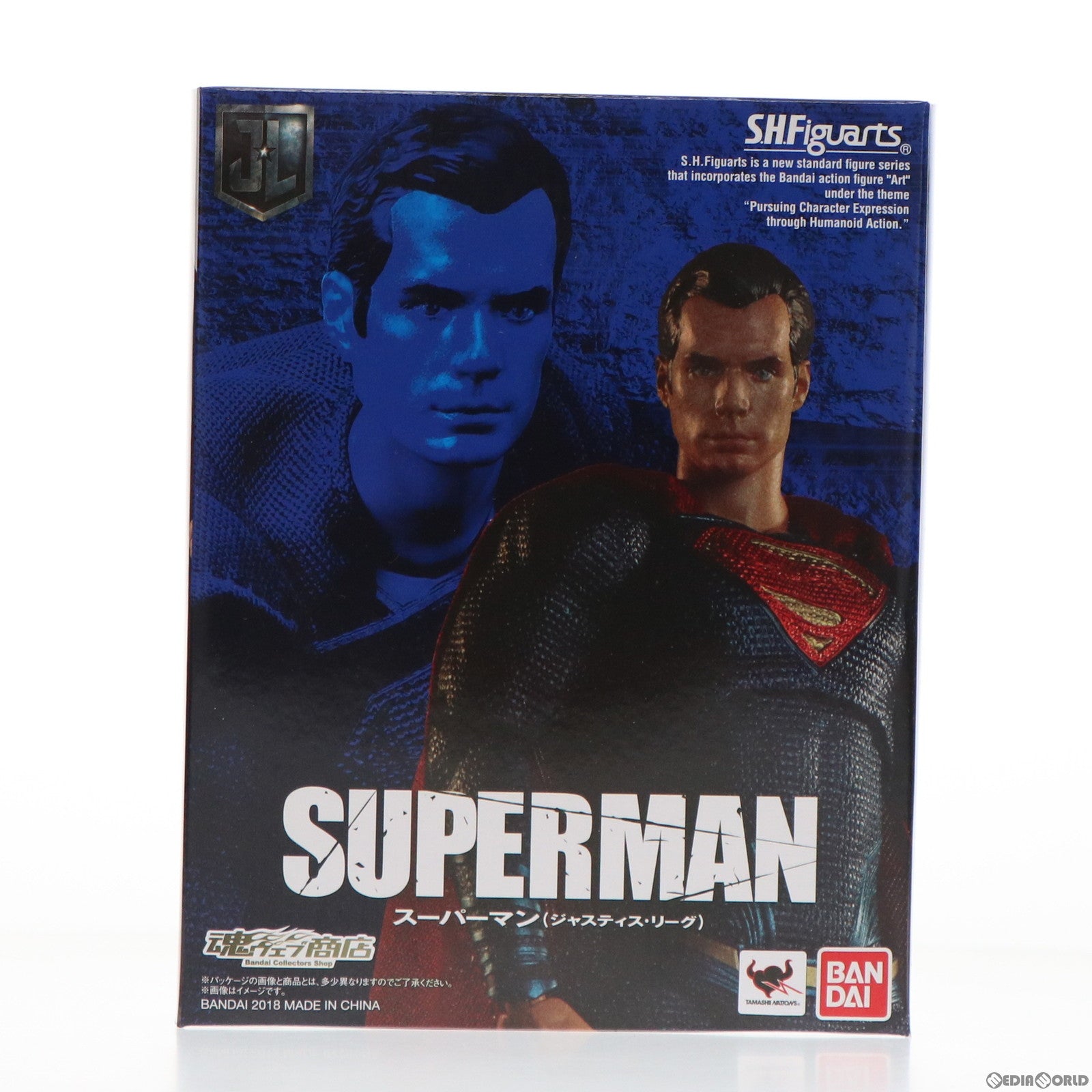 【中古即納】[FIG] 魂ウェブ商店限定 S.H.Figuarts(フィギュアーツ) スーパーマン(JUSTICE LEAGUE) ジャスティス・リーグ 完成品 可動フィギュア バンダイ(20180622)