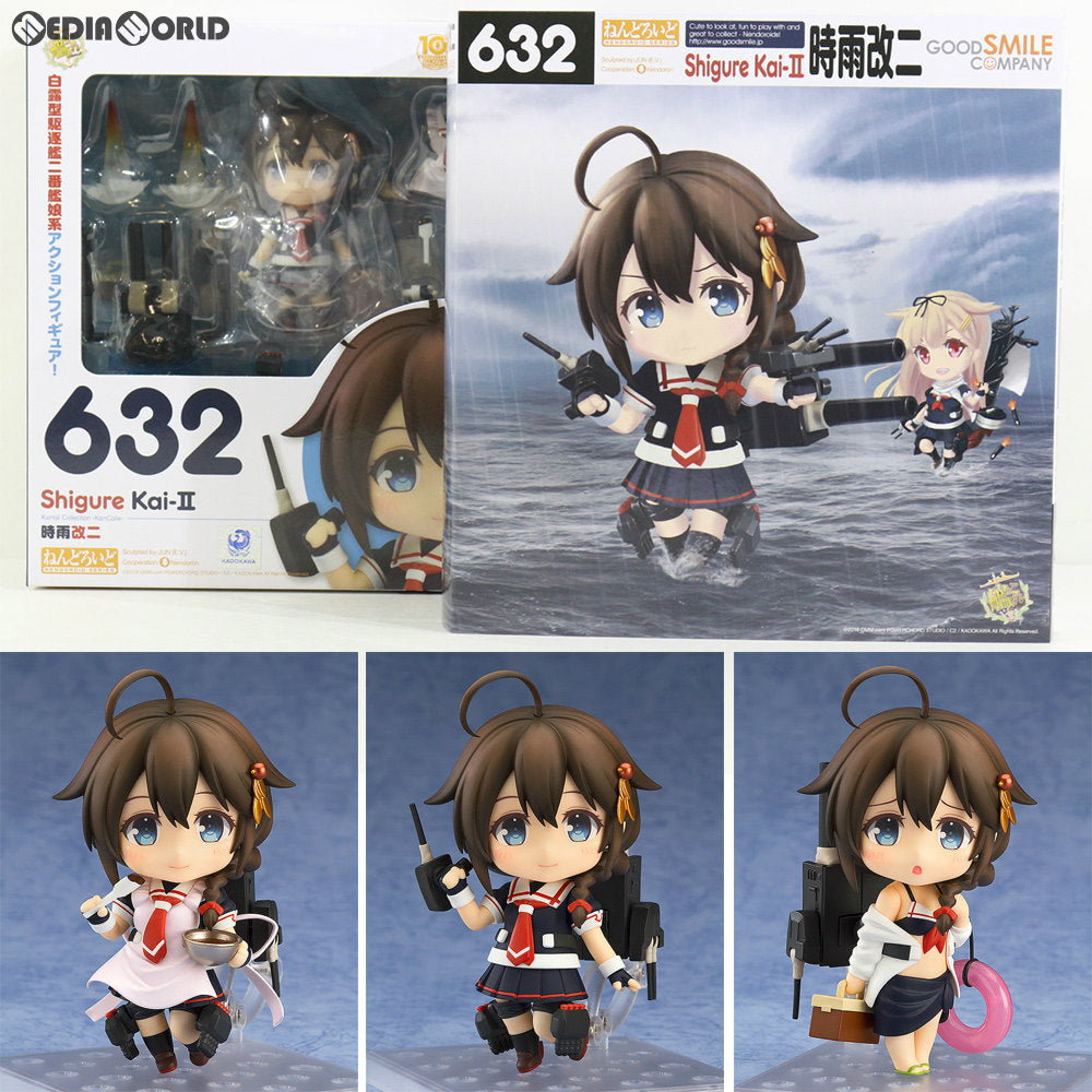 【中古即納】[FIG]GOODSMILE ONLINE SHOP限定特典付属 ねんどろいど 632 時雨改二(しぐれかいに) 艦隊これくしょん -艦これ- 完成品 可動フィギュア グッドスマイルカンパニー(20161130)