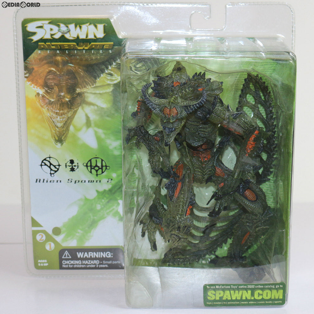 【中古即納】[FIG] SPAWN(スポーン) シリーズ21 Alien Spawn 2(エイリアンスポーン2) Alternate Realities Green(グリーンver.) 完成品 可動フィギュア マクファーレントイズ(20020228)