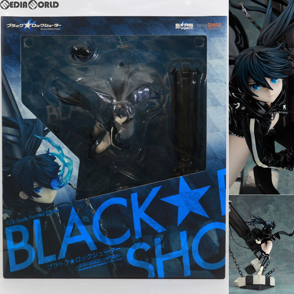 【中古即納】[FIG]初期不良対応シール付属 ブラック★ロックシューター -animation version- 1/8 完成品 フィギュア グッドスマイルカンパニー(20101126)