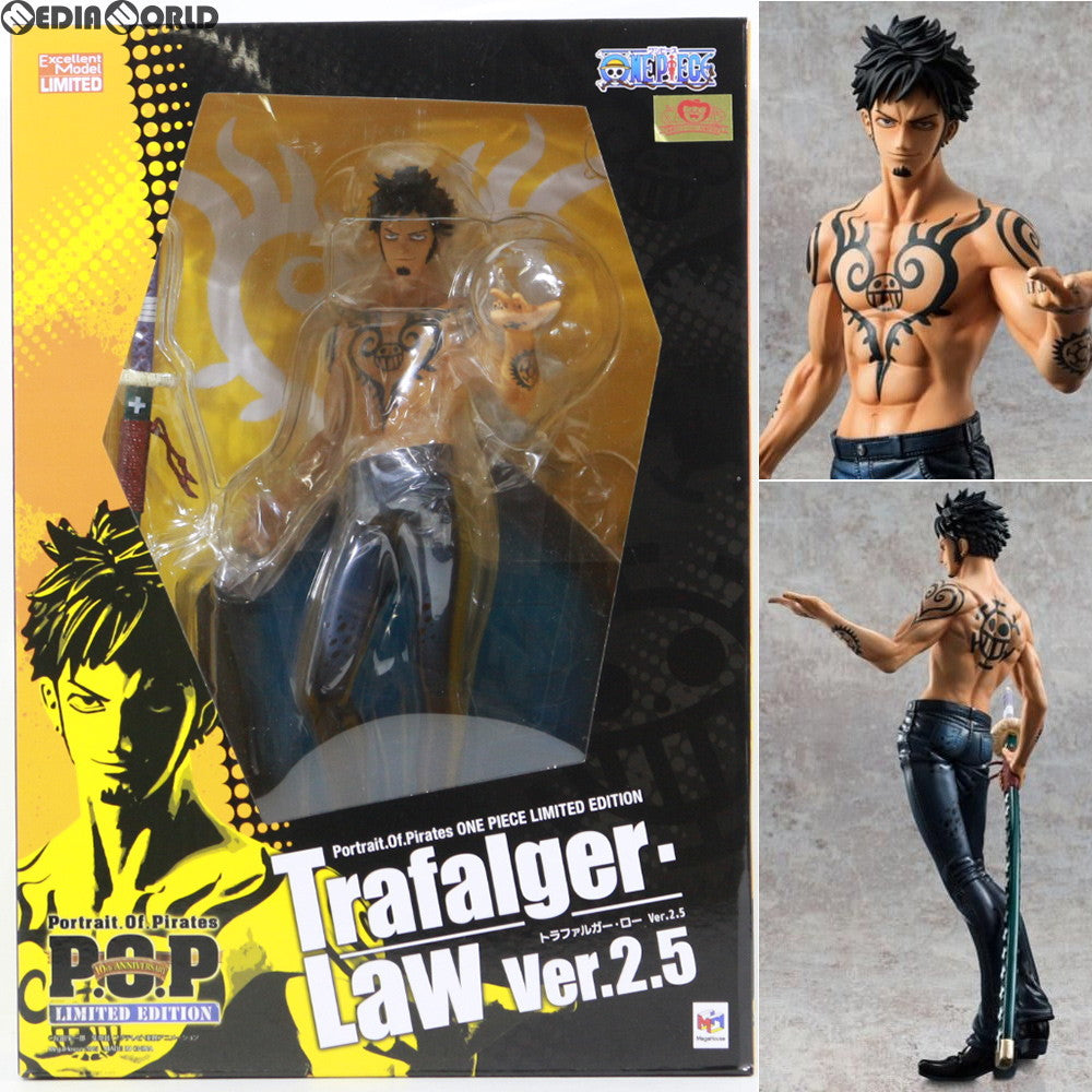 【中古即納】[FIG]店舗限定 Portrait.Of.Pirates P.O.P LIMITED EDITION トラファルガー・ローVer.2.5 ONE PIECE(ワンピース) 1/8 完成品 フィギュア メガハウス(20150325)