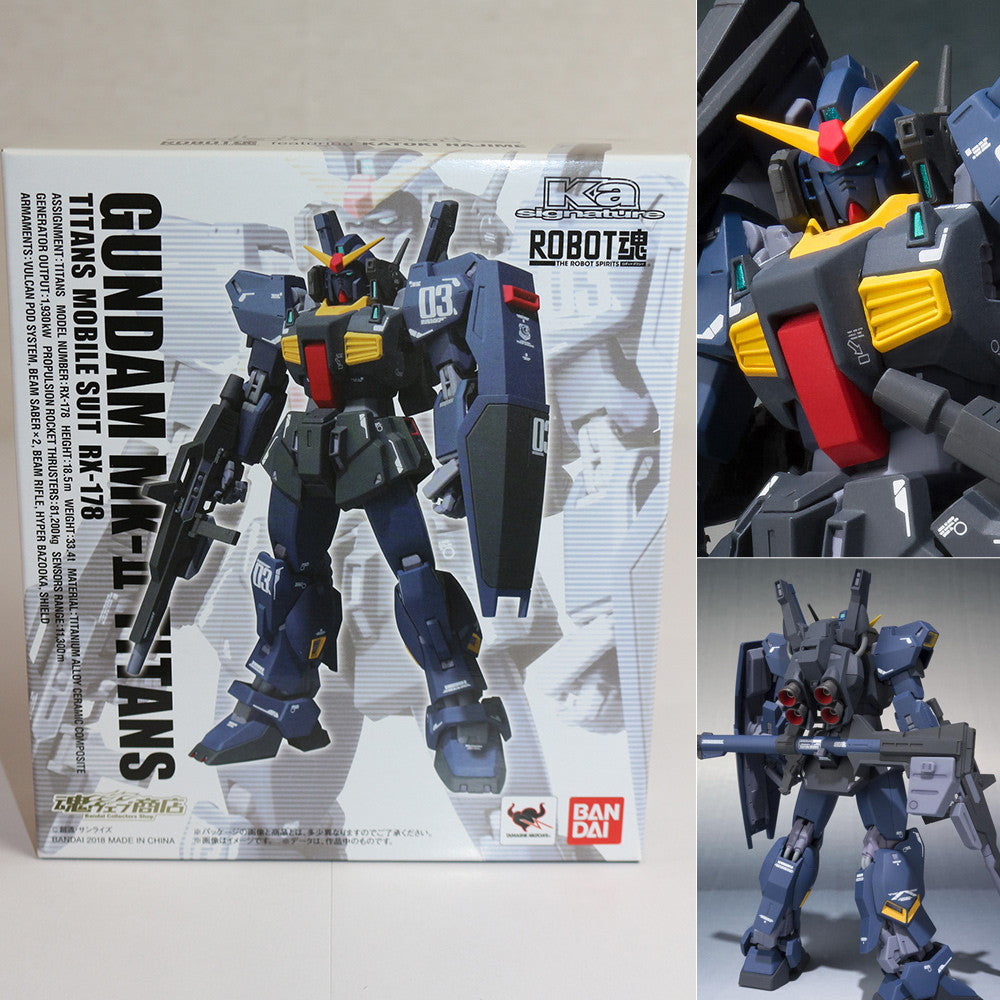 【中古即納】[FIG] 魂ウェブ商店限定 ROBOT魂(Ka signature) (SIDE MS) ガンダムMk-II ティターンズ仕様 機動戦士Zガンダム 完成品 可動フィギュア バンダイ(20180525)