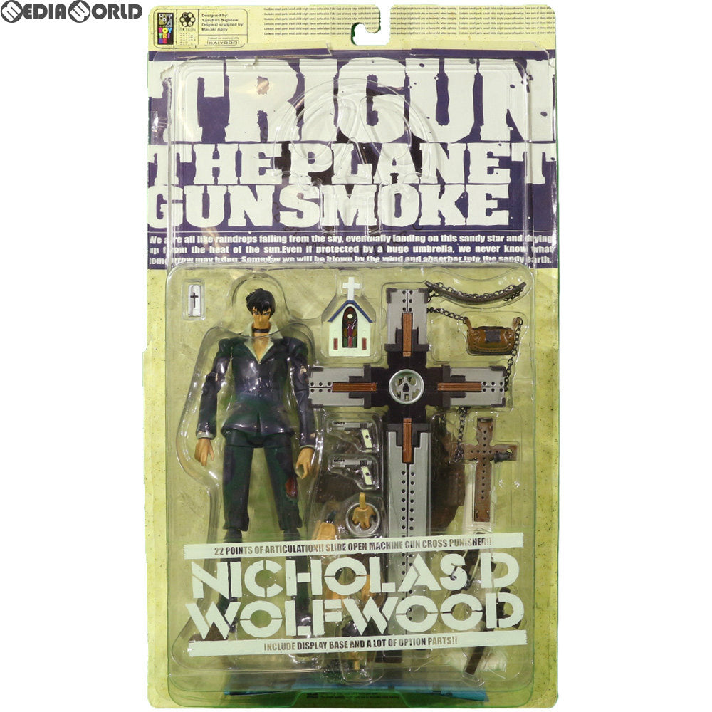 【中古即納】[FIG]ニコラス・D・ウルフウッド TRIGUN PLANET GUN SMOKE(トライガン・ザ・プラネット・ガンスモーク) 完成品 可動フィギュア ワンフェス2000夏限定 海洋堂(20000820)