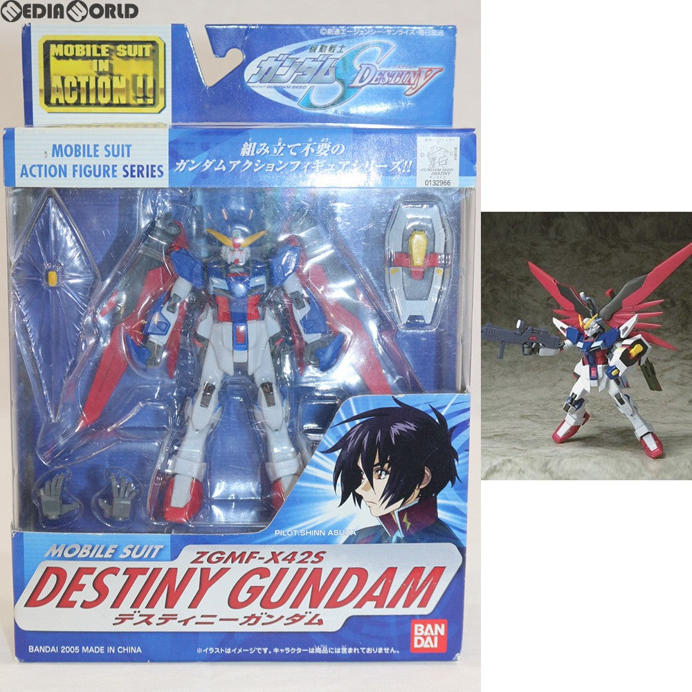 【中古即納】[FIG] MS IN ACTION!!(モビルスーツ・イン・アクション) デスティニーガンダム 機動戦士ガンダムSEED DESTINY(シード デスティニー) 完成品 可動フィギュア バンダイ(20050630)
