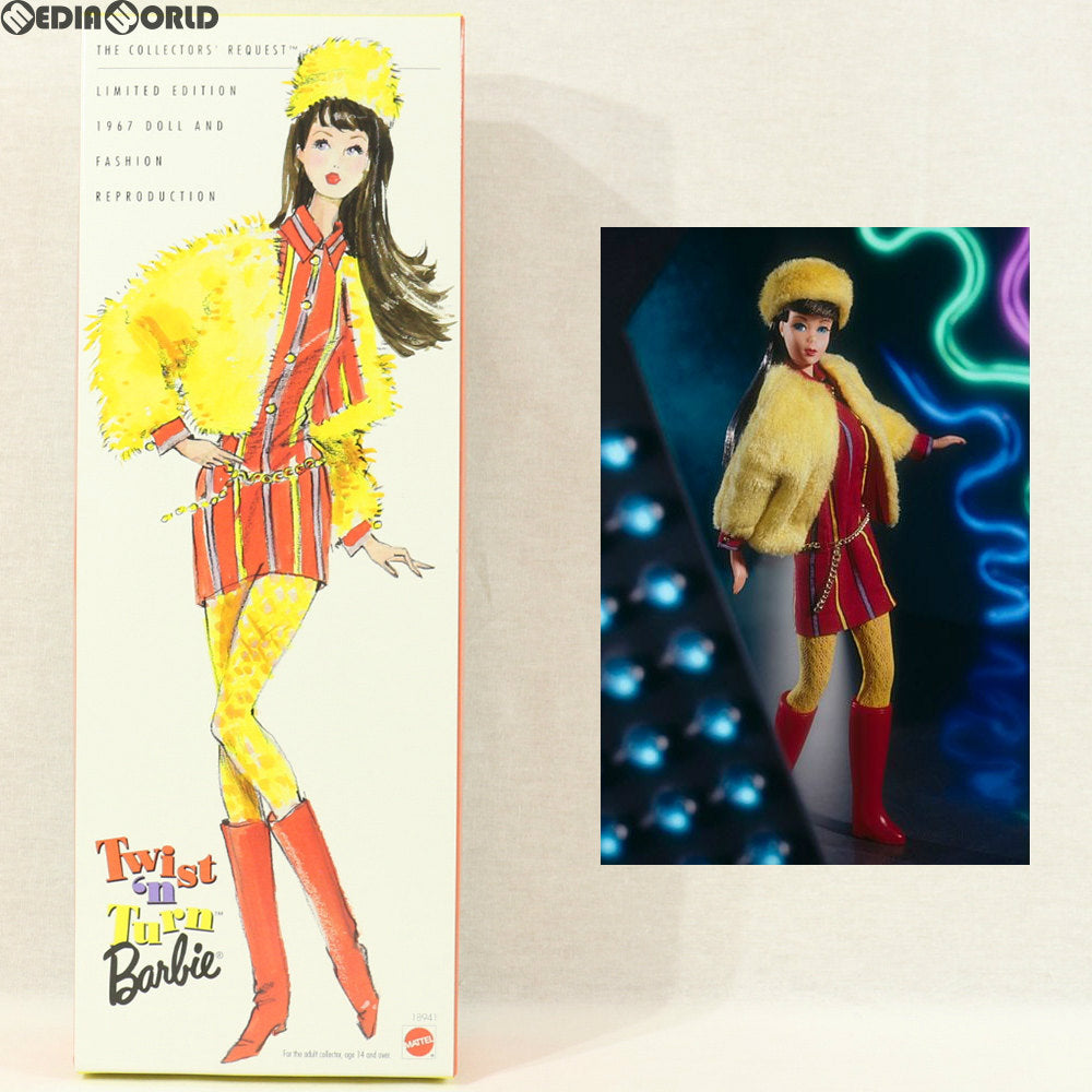 【中古即納】[FIG] Barbie(バービー) Twist 'N Turn(Brunette) (ダークブラウン) The Collectors' Request Limited Edition 1967 Doll and Fashion Reproduction 完成品 ドール(18941) マテル(19981231)