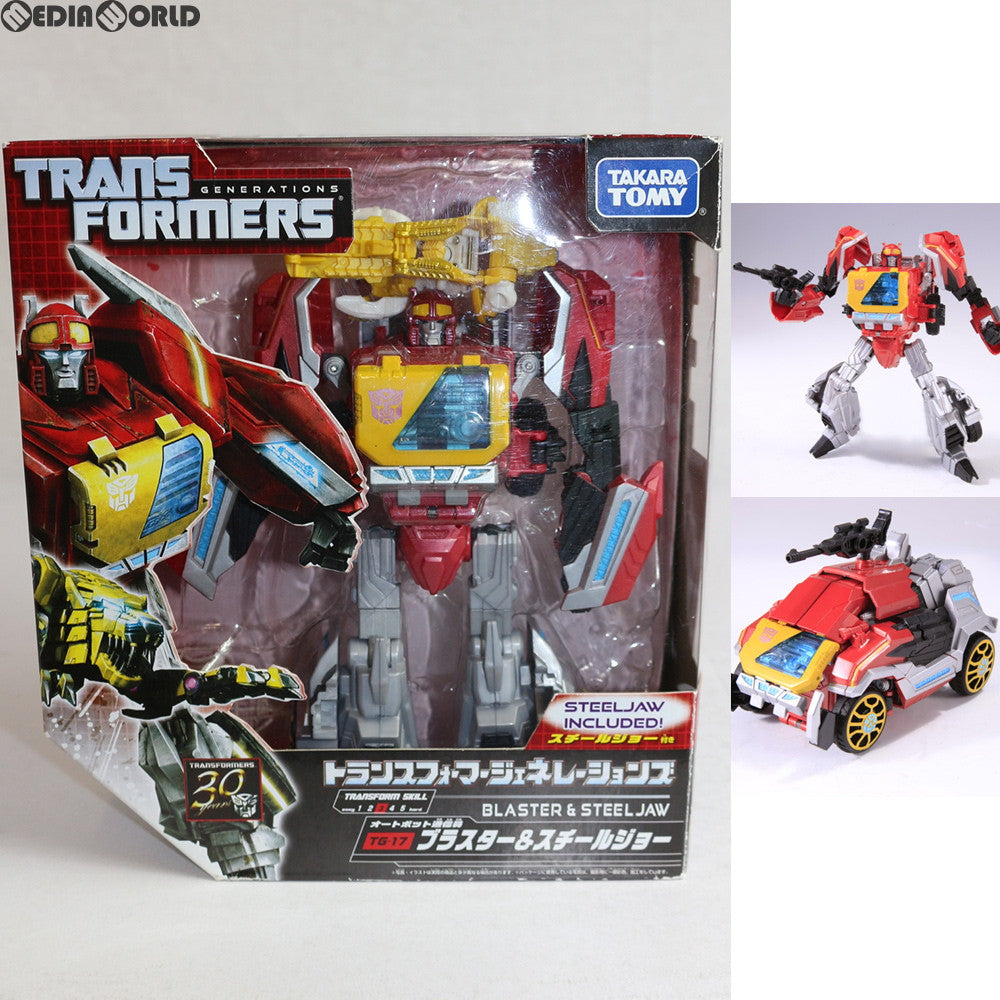 【中古即納】[TOY] トランスフォーマージェネレーションズ TG-17 ブラスター&スチールジョー 完成トイ タカラトミー(20130606)