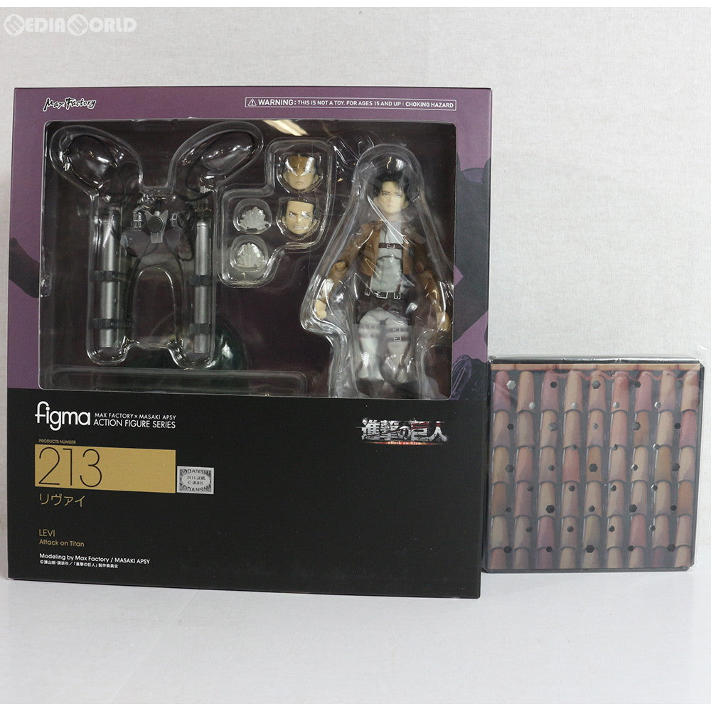 【中古即納】[FIG] GOODSMILE ONLINE SHOP限定特典付属 figma(フィグマ) 213 リヴァイ 進撃の巨人 完成品 可動フィギュア マックスファクトリー(20140629)