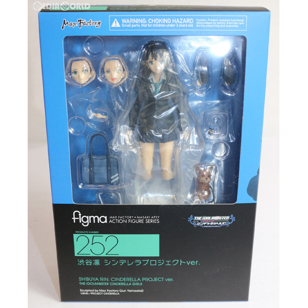 【中古即納】[FIG] GOODSMILE特典付属 figma(フィグマ) 252 渋谷凛(しぶやりん) シンデレラプロジェクトver. アイドルマスター シンデレラガールズ 完成品 可動フィギュア マックスファクトリー(20150731)